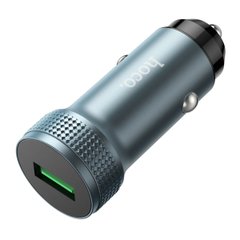 Автомобільний зарядний пристрій HOCO Z49A Level single port QC3.0 18W Metal Gray (6931474795694)