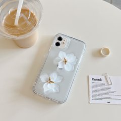 Чохол для iPhone 13 Pro 3D квітка лотоса Білий