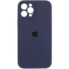 Чехол Silicone Full Case AA Camera Protect для Apple iPhone 12 Pro Max 7,Dark Blue