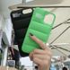 Зеленый пуферний чехол-пуховик для iPhone 12