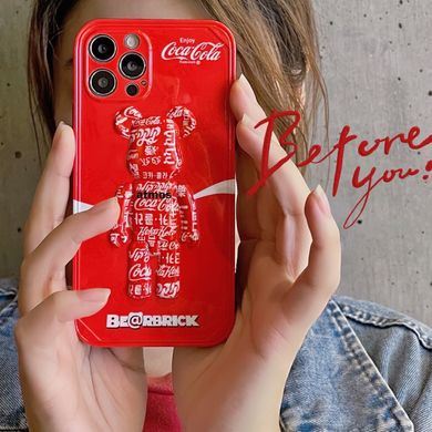 Чохол для iPhone 11 Pro Max Bearbrick Кока-Кола Червоний
