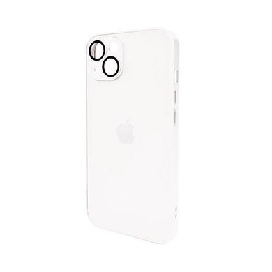 Чохол AG Glass Matt Frame Color Logo для Apple iPhone 13 Pearly White