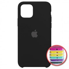Silicone Case Full for iPhone 11 Pro Max (18) black, Черный