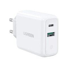 Мережевий зарядний пристрій UGREEN CD170 38W USB-C Wall Charger EU (White) (UGR-60468) (UGR-60468)