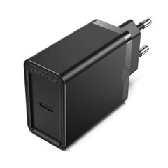 Зарядное устройство Vention 1-port USB-C Wall Charger(20W) EU-Plug Black (FADB0-EU) (FADB0-EU)