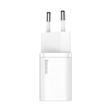 Мережевий зарядний пристрій Baseus Super Si quick charger IC 30W EU White (CCSUP-J02)