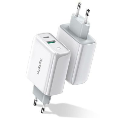 Мережевий зарядний пристрій UGREEN CD170 38W USB-C Wall Charger EU (White) (UGR-60468) (UGR-60468)