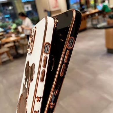 Розкішний чохол для iPhone 12 3D Bearbrick Kaws Power Bear Білий