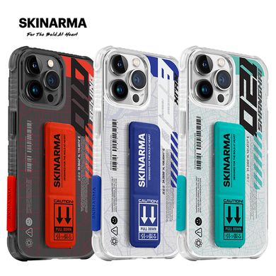 Чохол Skinarma Ryoiki для iPhone 13 Pro Clear + Turquoise з магнітною підставкою