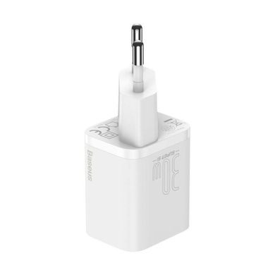 Сетевое зарядное устройство Baseus Super Si quick charger IC 30W EU White (CCSUP-J02)