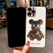 Роскошный чехол для iPhone 12 3D Bearbrick Kaws Power Bear Белый