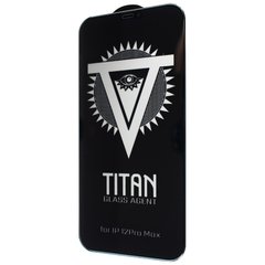Захисне скло TITAN Agent Glass для iPhone 12 Pro Max (6.7'') чорне