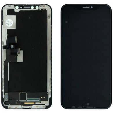 LCD Дисплей для iPhone X (5.8") + сенсор High Copy Черный