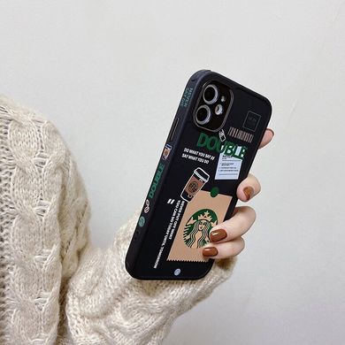 Черный чехол Starbucks для iPhone X/XS с защитой камеры