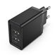 Зарядное устройство Vention Two-Port USB(A+A) Wall Charger (18W/18W) EU-Plug Black (FBAB0-EU) (FBAB0-EU)