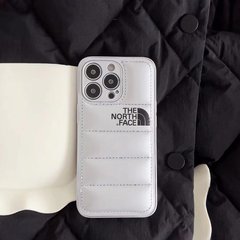 Пуферный чехол-пуховик для iPhone 13 Pro The North Face Серебристый