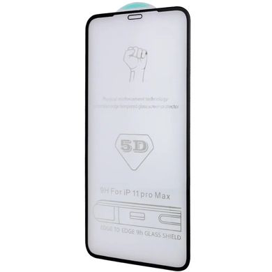 Захисне скло 5D Hard (full glue) (тех.пак) для iPhone 12 mini (5.4") (Чорний)