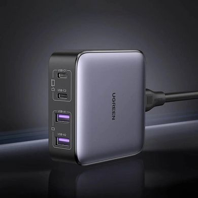 Мережевий зарядний пристрій UGREEN CD327 Nexode 65W Desktop Charger EU (UGR-90747) (UGR-90747)