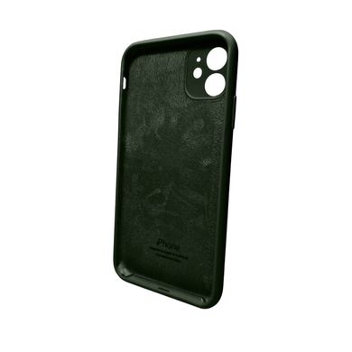 Чохол Silicone Full Case AA Camera Protect для Apple iPhone 11 Pro Max кругл 40,Atrovirens