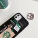 Черный чехол Starbucks для iPhone XR с защитой камеры